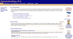 Desktop Screenshot of homeschoolingindc.com